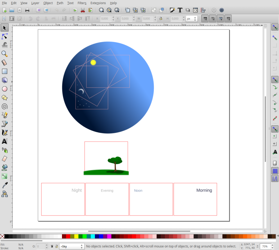 Base document in Inkscape